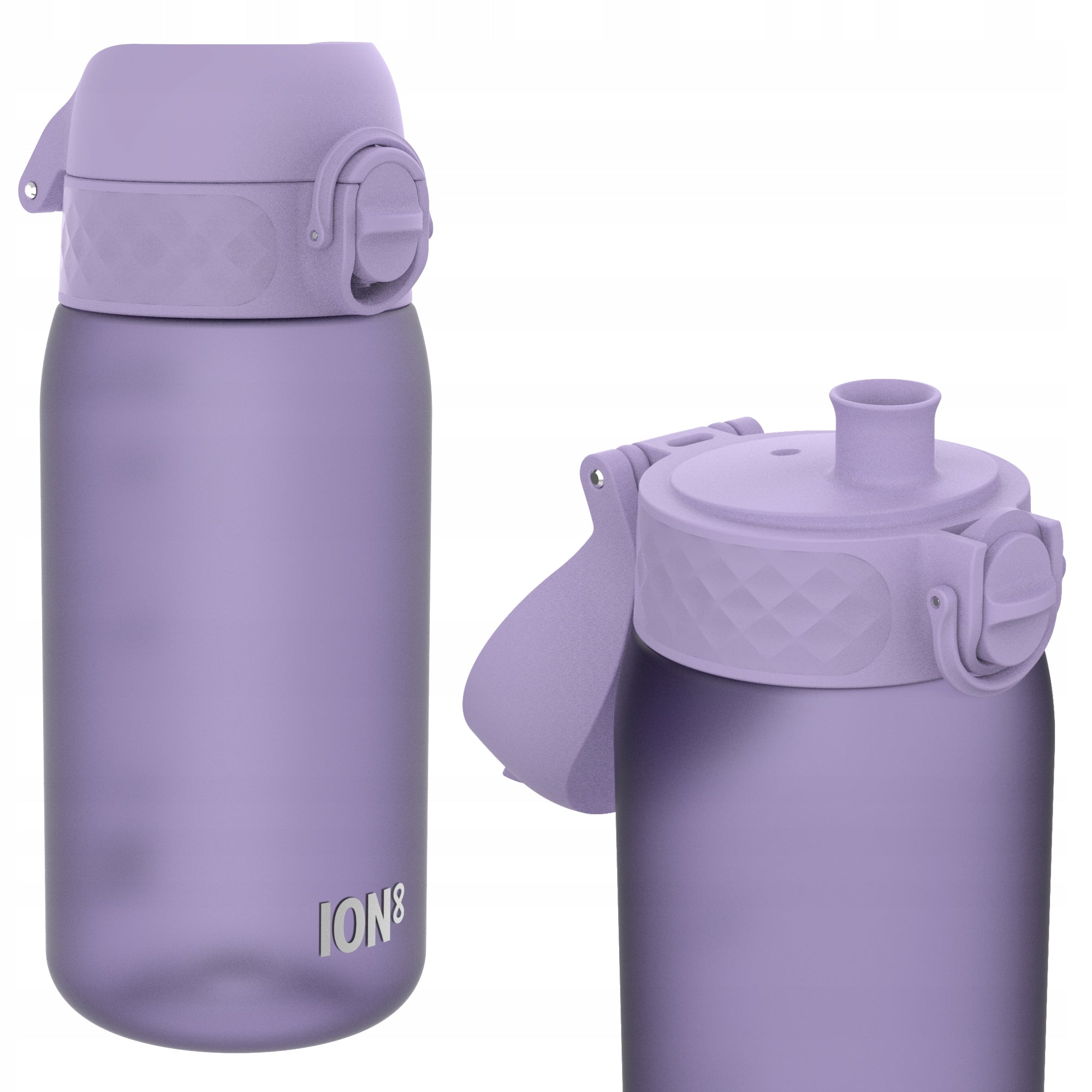 BOTTLE WITH LOCK OPENING HARD MOUTHPIECE WITHOUT STRAW PURPLE SMALL ION8 0,4 L