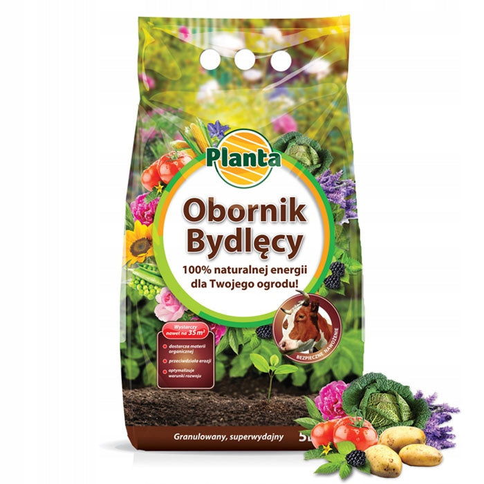 BOVINE MANURE GRANULATED ORGANIC NATURAL ECO VEGETABLE PLANT FERTILIZER 5L