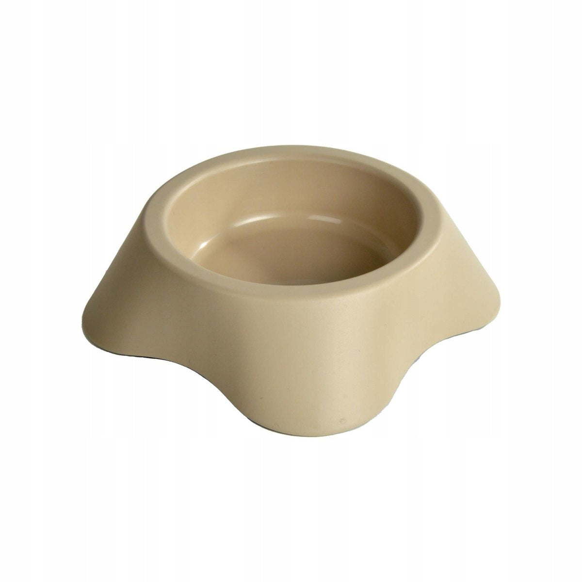 BOWL FOR DOG plastic BEIGE 0,5 l Ø 25cm SMALL