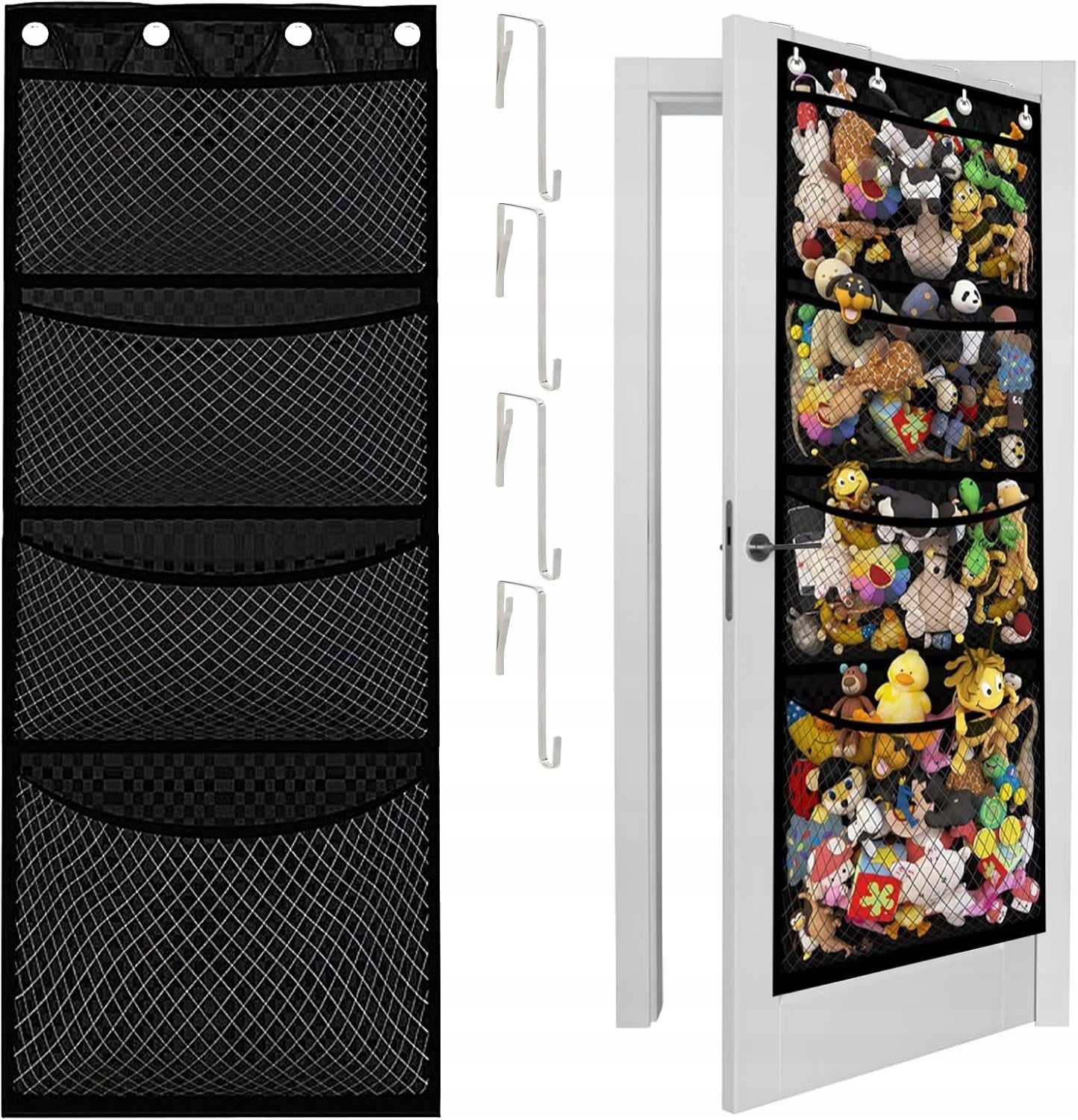 BOX BASKET ORGANIZER FOLDING FOR DOOR CLOTHES TOYS TRINKETS HANGING
