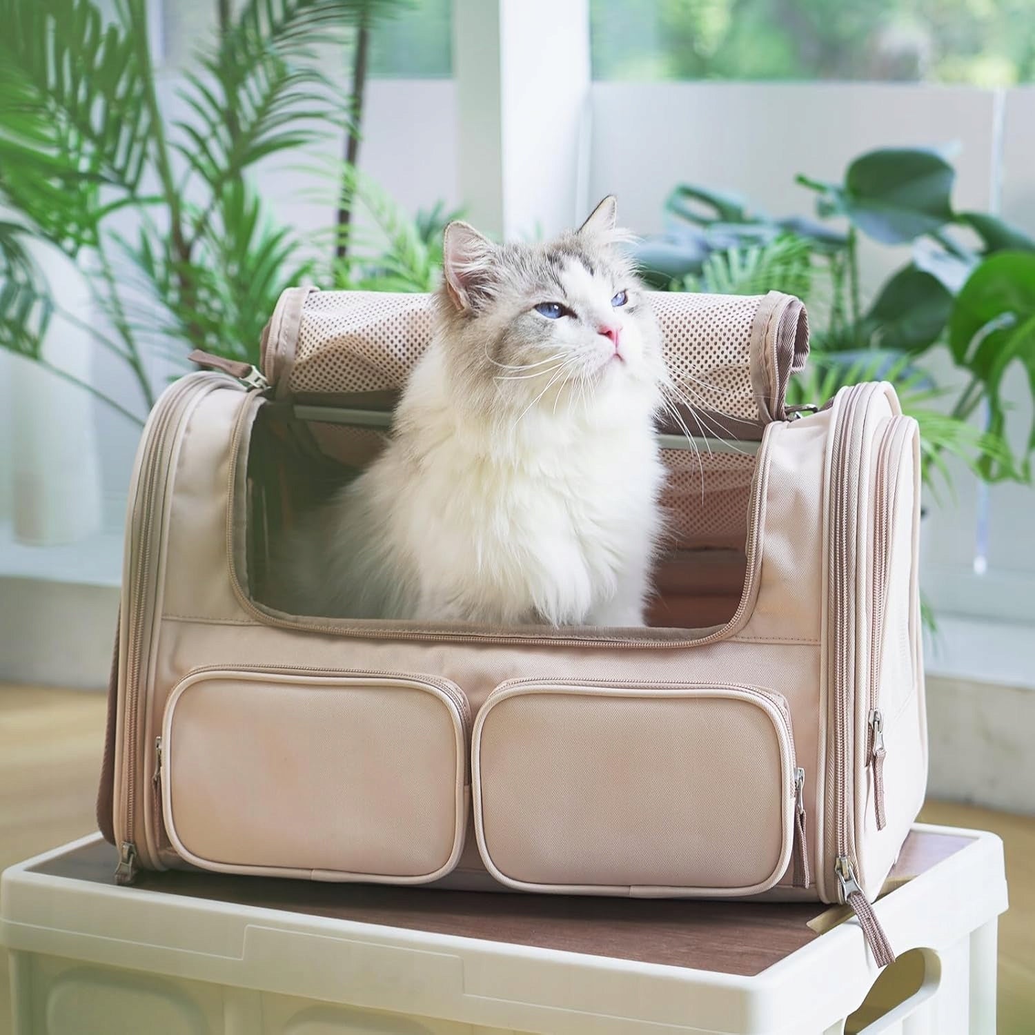 BOX CARRY BAG FOR PET RABBIT CAT DOG UP TO 22KG PINK Brand no brand