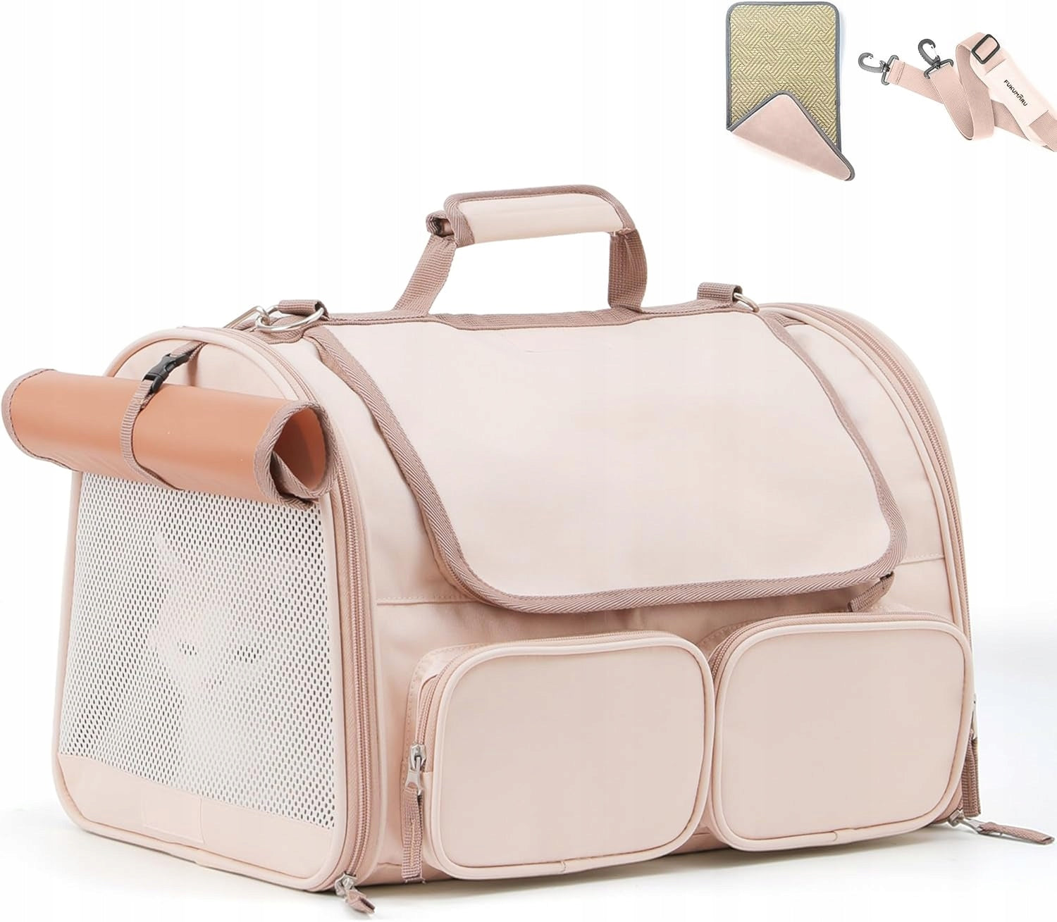 BOX CARRY BAG FOR PET RABBIT CAT DOG UP TO 22KG PINK