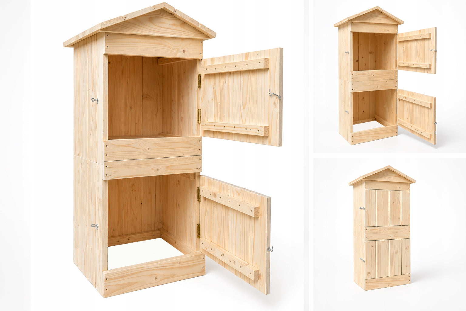 BOX CHAMBER SMOKEHOUSE WOODEN GARDEN HOUSE LARGE SOLID SPRUCE 2CM Manufacturer code SKDR50X50