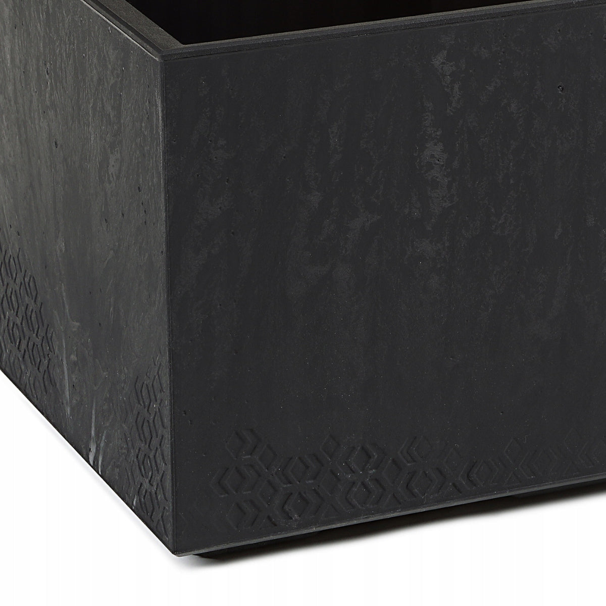 BOX ON WHEELS KARO ECO RECYCLED CONCRETE EFFECT 80x40 BLACK CONCRETE Brand Lamela