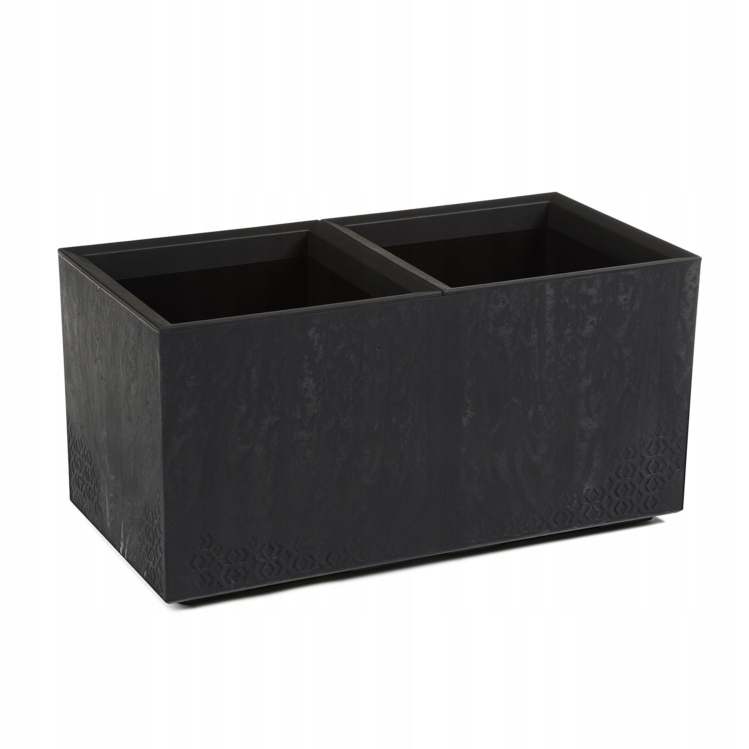 BOX ON WHEELS KARO ECO RECYCLED CONCRETE EFFECT 80x40 BLACK CONCRETE Manufacturer code LA936-71