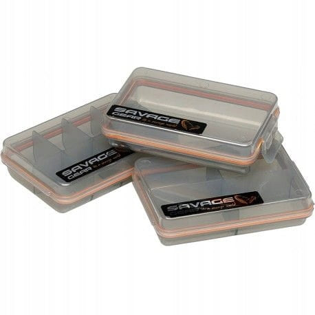 BOX SET SAVAGE GEAR POCKET BOX SMOKE 3PCS KIT 10,5X6.8X2,6CM