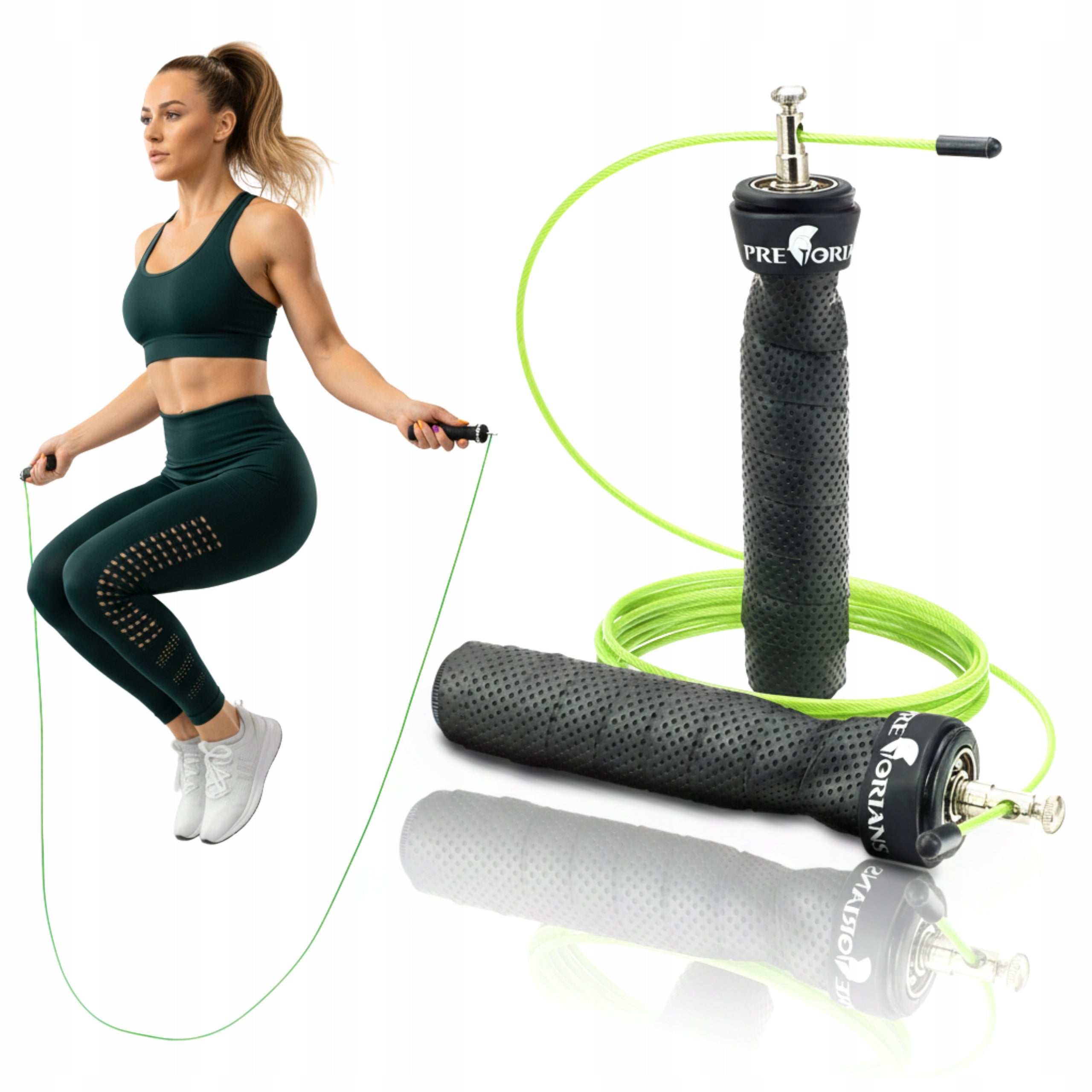 BOXING JUMP ROPE ADJUSTABLE STEEL ROPE WITH ROTATING HEADS FAST