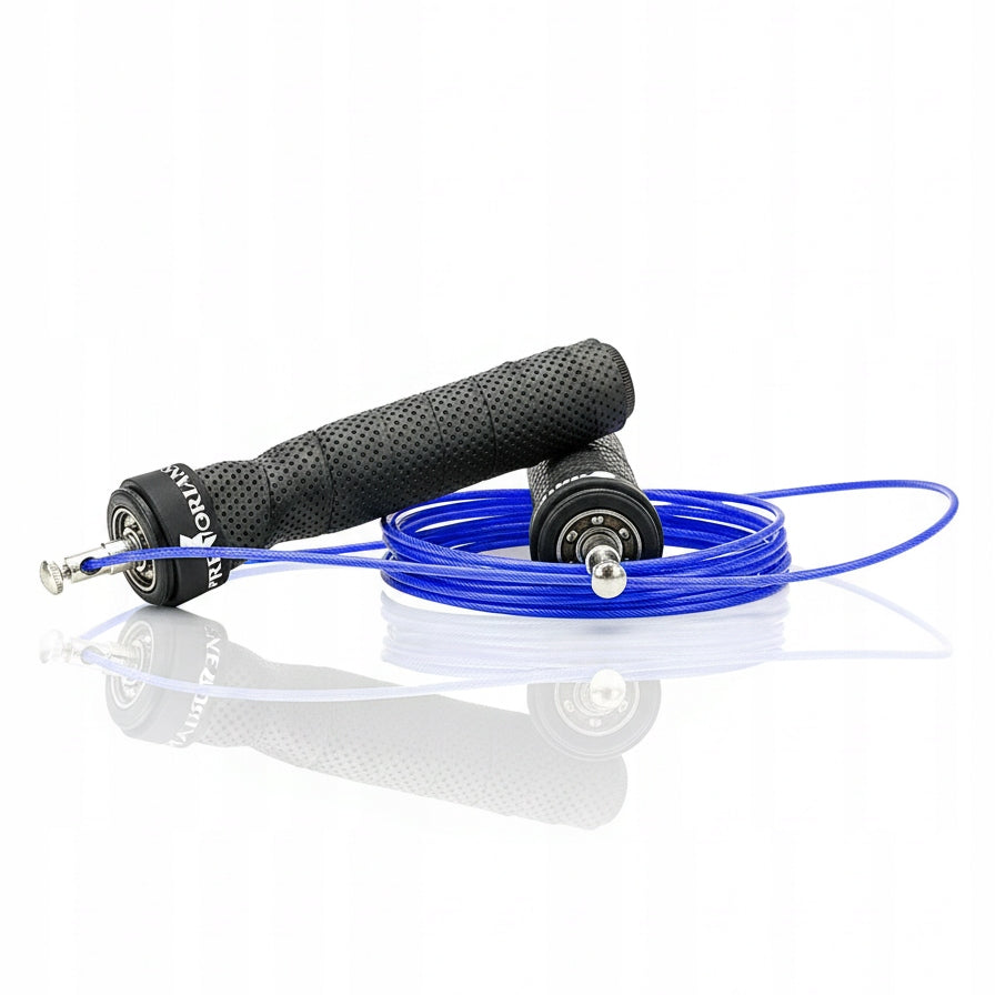 BOXING JUMP ROPE ADJUSTABLE WITH BEARINGS STEEL ROPE STRONG TRAINING Model Skakanka bokserska regulowana z łożyskami