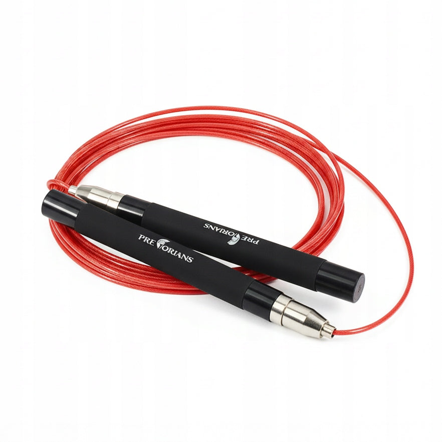 BOXING JUMP ROPE STEEL ROPE WITH BEARINGS DURABLE FITNESS ADJUSTABLE Model Skakanka treningowa bokserska regulowana szybka