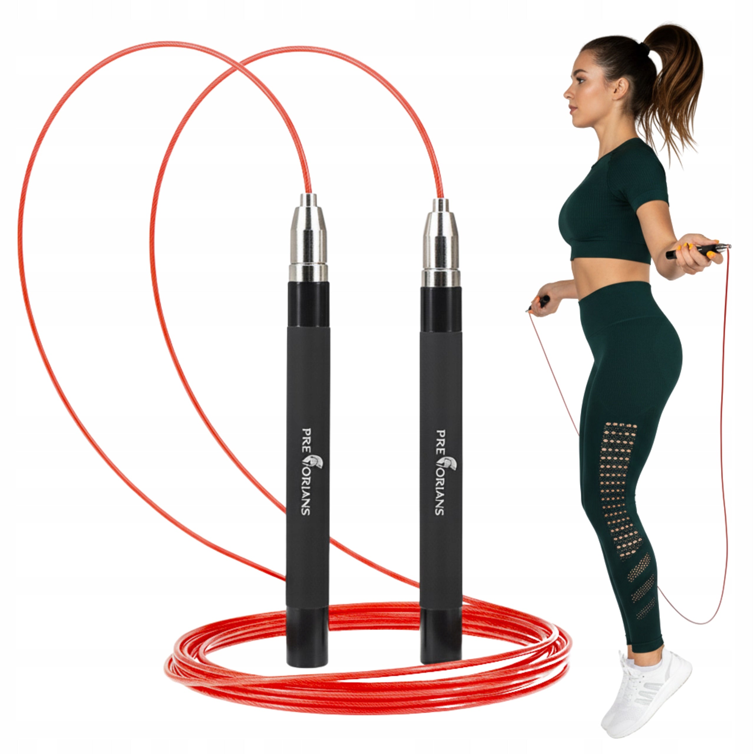 BOXING JUMP ROPE STEEL ROPE WITH BEARINGS DURABLE FITNESS ADJUSTABLE