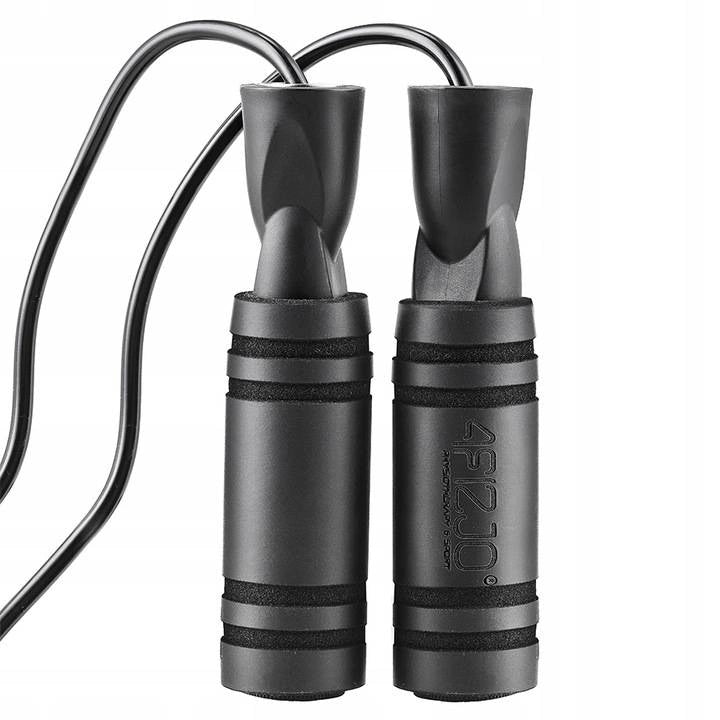 BOXING JUMP ROPE STRONG ADJUSTABLE WITH BEARINGS FOR CARDIO CROSSFIT TRAINING Color black
