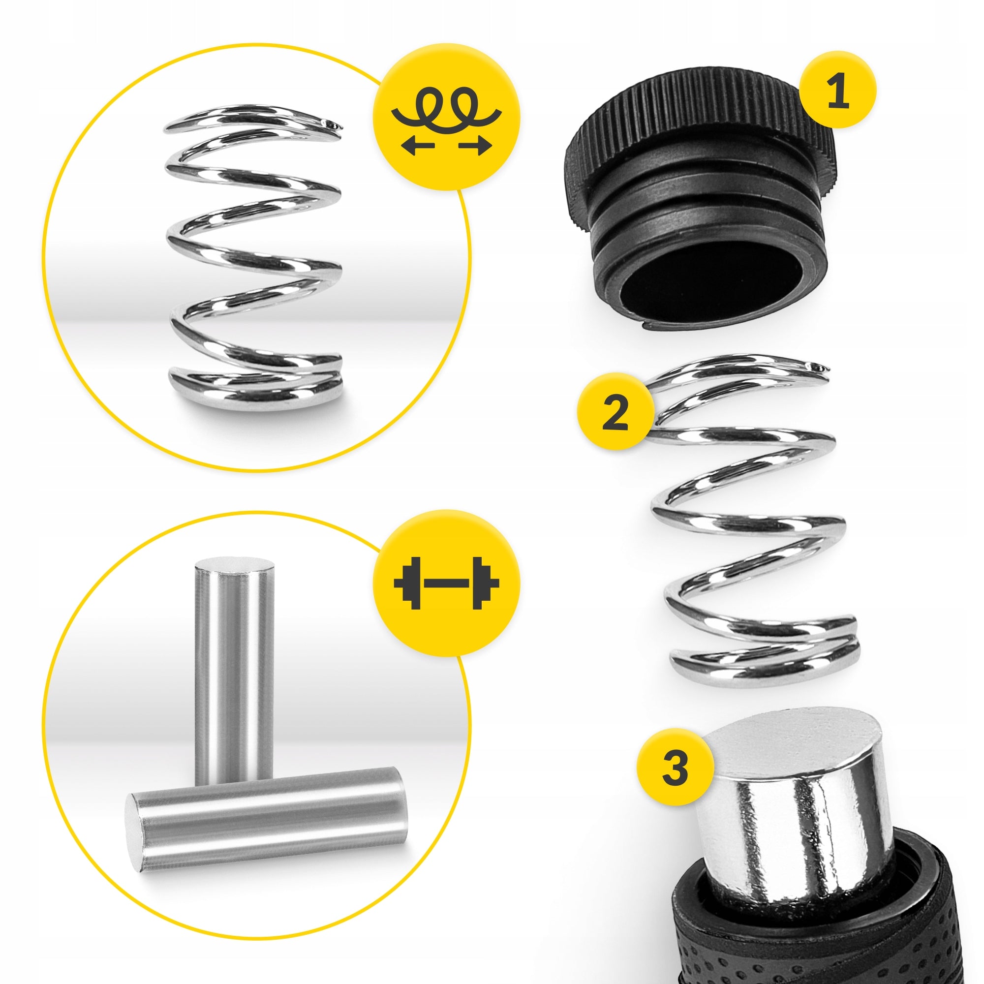 BOXING JUMP ROPE STRONG ADJUSTABLE WITH LOAD BEARINGS FOR TRAINING 3M Manufacturer code Skakanka bokserska z obciążeniem 4FIZJO