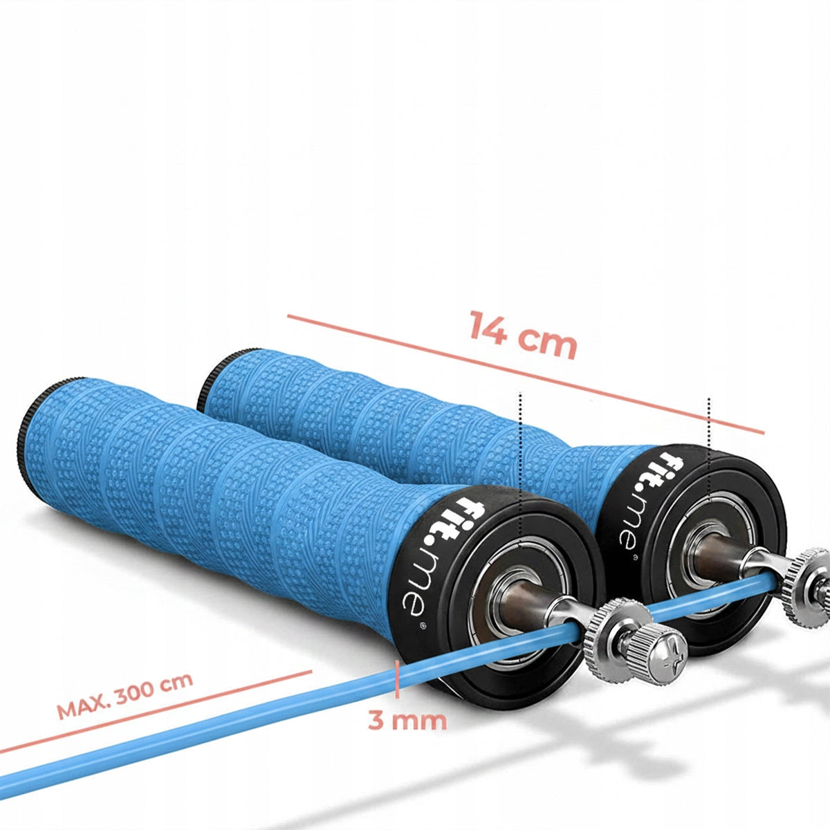 BOXING JUMP ROPE WITH LOADED SWIVEL HEADS, ADJUSTABLE, DURABLE Manufacturer code FM82