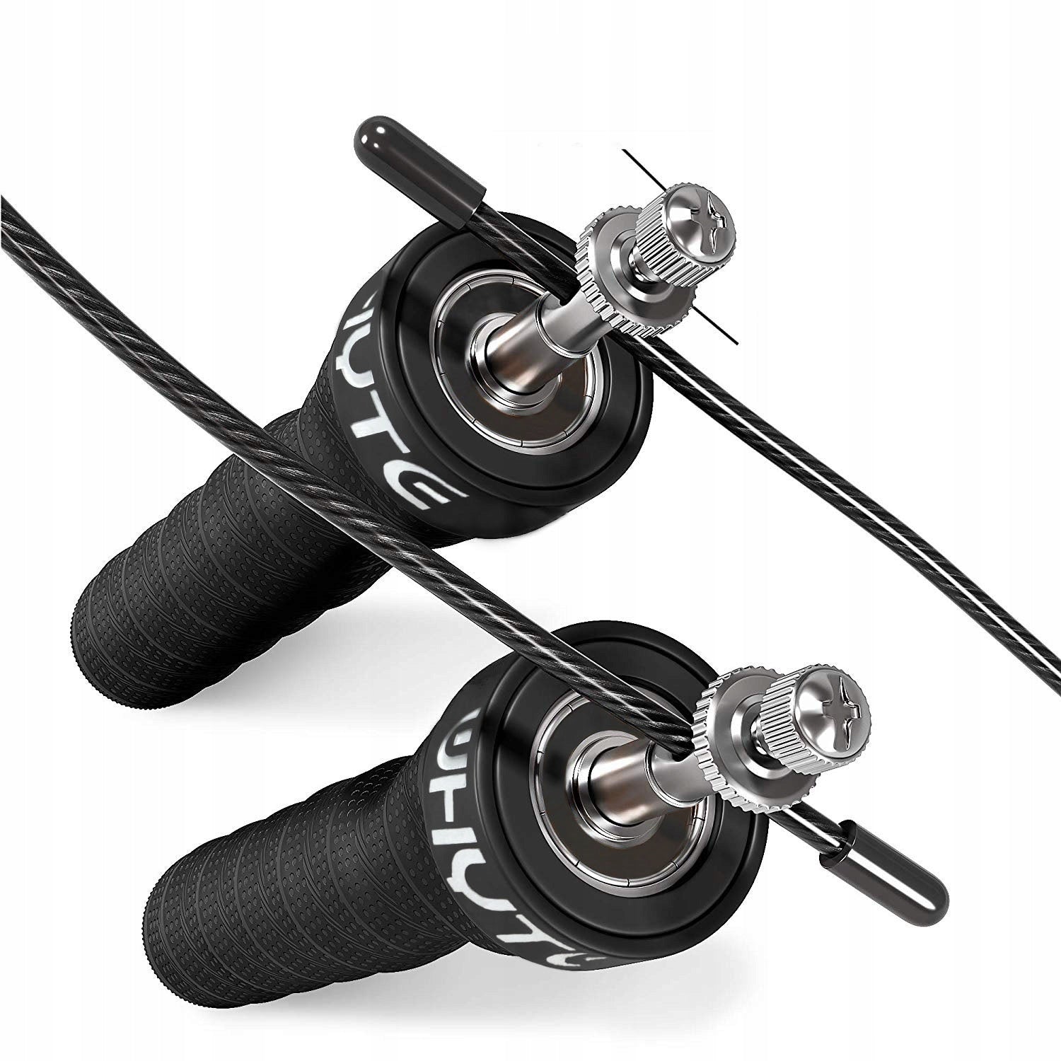 BOXING JUMP ROPE WITH ROTARY HEAD LOAD ADJUSTABLE DURABLE Color black
