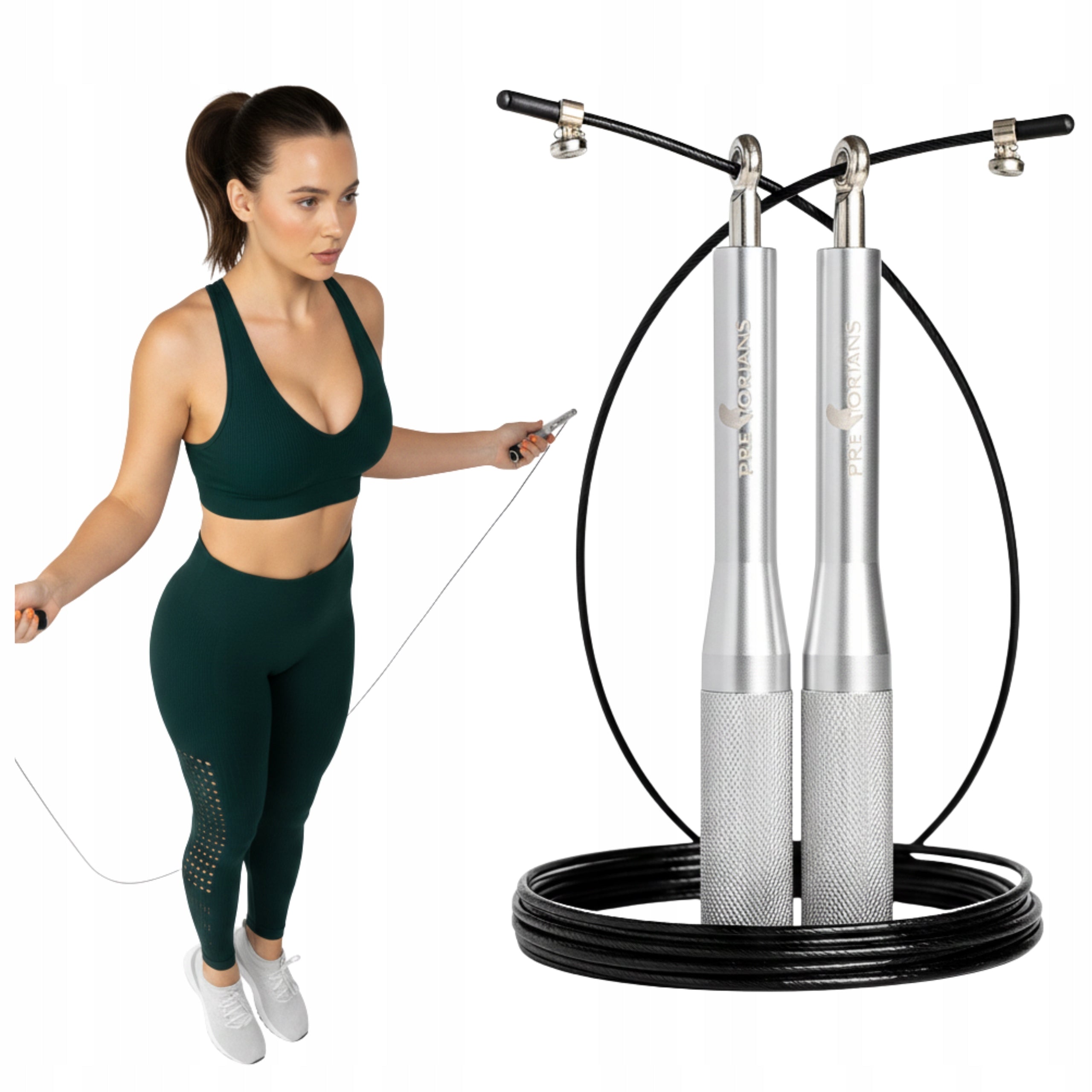 BOXING ROPE ALUMINUM WITH BEARINGS STEEL ROPE DURABLE FITNESS