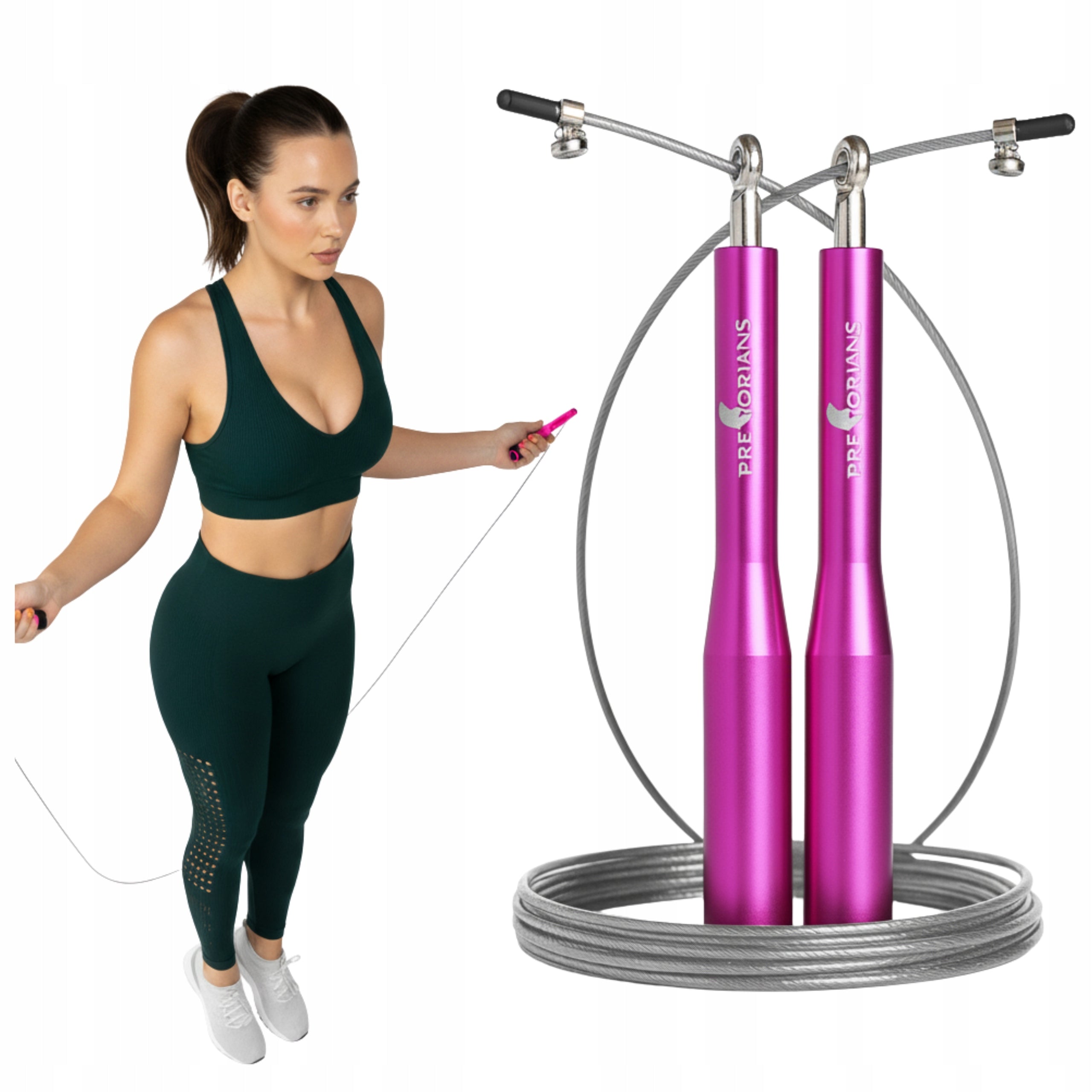 BOXING ROPE ALUMINUM WITH BEARINGS STEEL ROPE DURABLE FITNESS