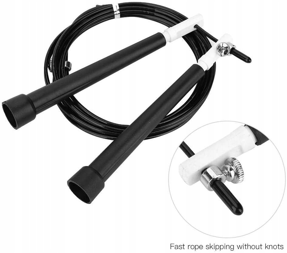 BOXING ROPE WITH CROSS FIT BEARINGS STEEL Color black
