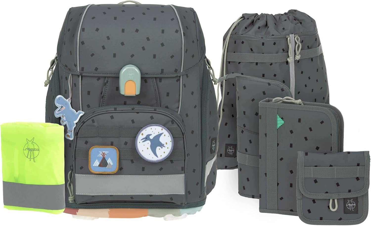 BOXY UNIQUE 7-PIECE SCHOOL SATCHEL SET CHILDREN'S BACKPACK