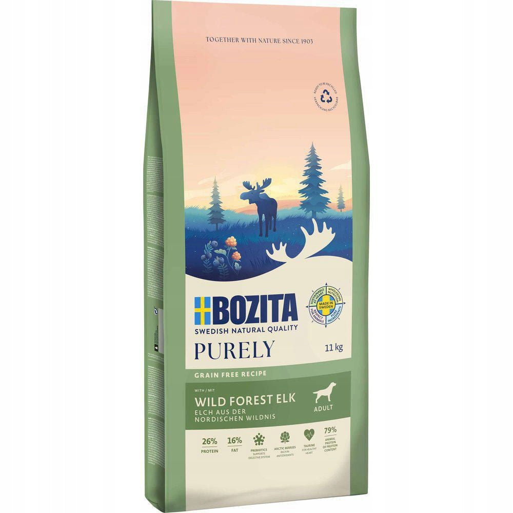 BOZITA Purely dry dog food Adult elk 11kg