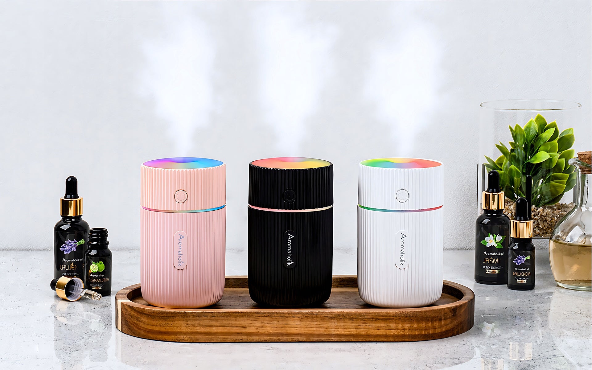 BPA Free LED Essential Oil Fragrance Diffuser for Aromatherapy Packaging status original