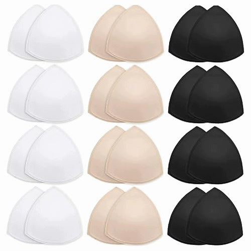 BRA CAPS 12 PAIRS REMOVABLE SPORTS TRIANGLE FOR WOMEN