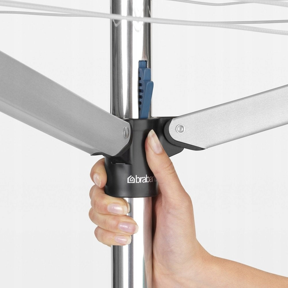 BRABANTIA - Garden dryer 40 m - Concrete attachment, cover Total height 190 cm