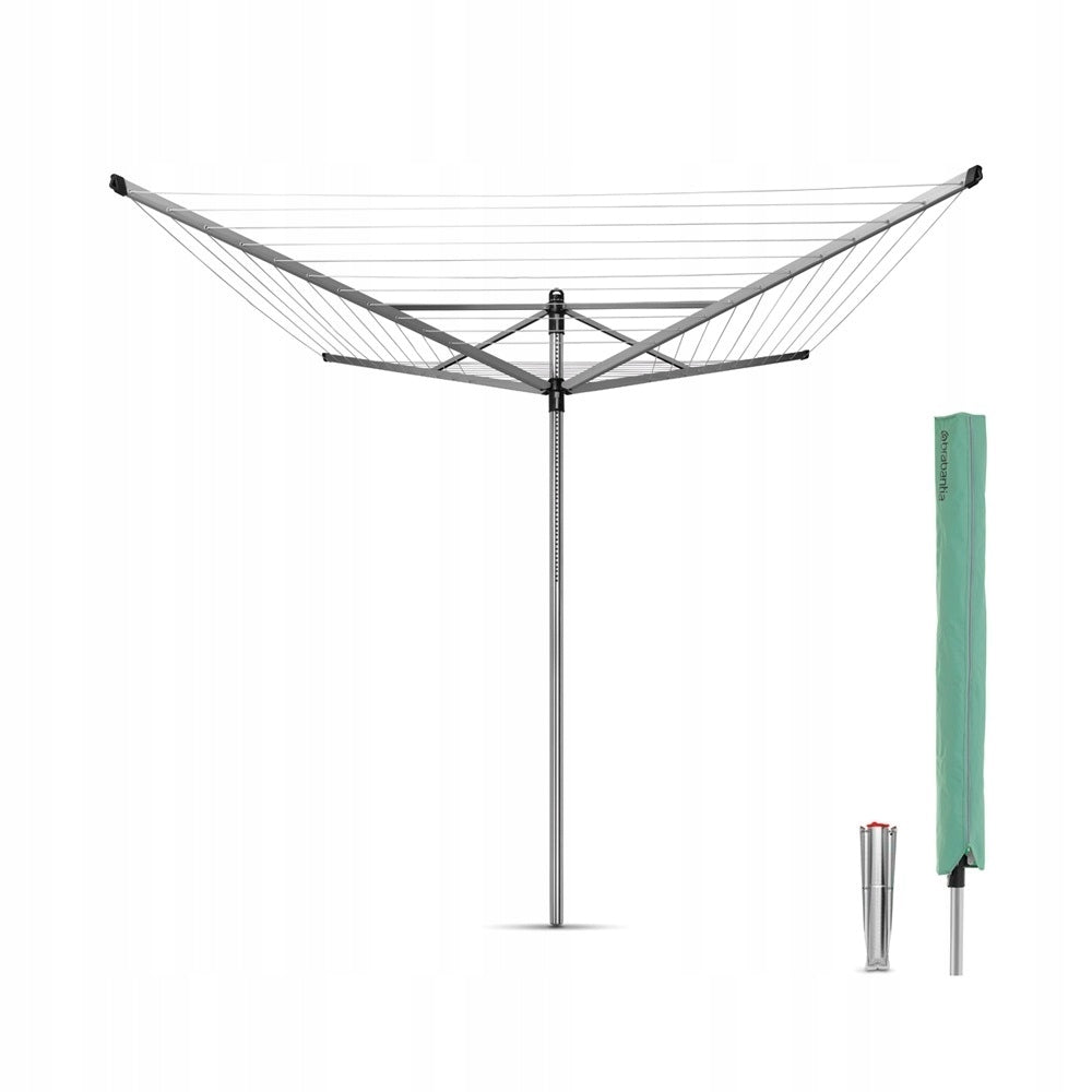 BRABANTIA - Garden dryer 60 m, 4 arms + attachment to the ground...