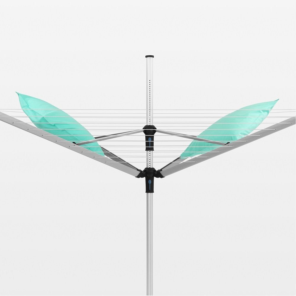 BRABANTIA - Garden dryer 60 m - Concrete attachment, cover Unfolded width 208 cm