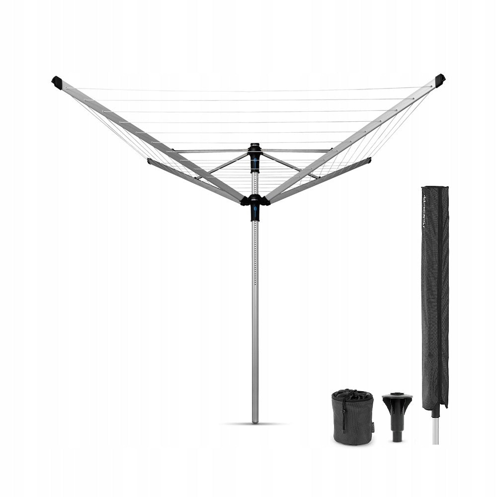 BRABANTIA - Garden dryer 60 m - Concrete attachment, cover