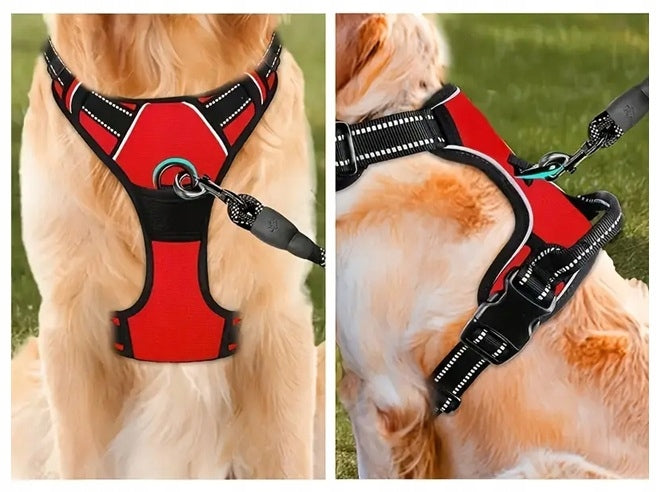 BRACES large dog PRESSURE-FREE red GUARD XL 53-96cm Golden Shepherd Trade name Szelki XL