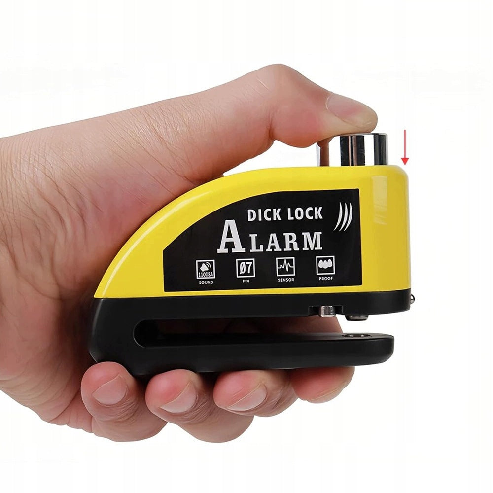 BRAKE DISC LOCK WITH 110dB ALARM!! MOTORCYCLE BIKE SCOOTER Kind wheel lock