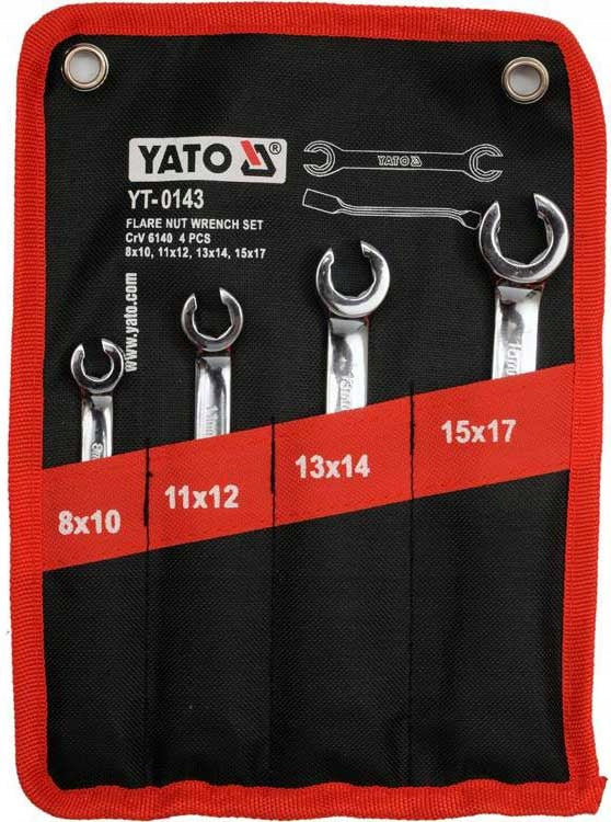 BRAKE HOSE WRENCHES SET OF 4PCS Brand Yato