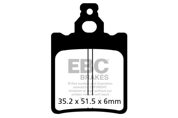BRAKE PADS MOTO. APRILIA 280 R CLIMBER (92-93) EBC Brakes FA337R Brand EBC