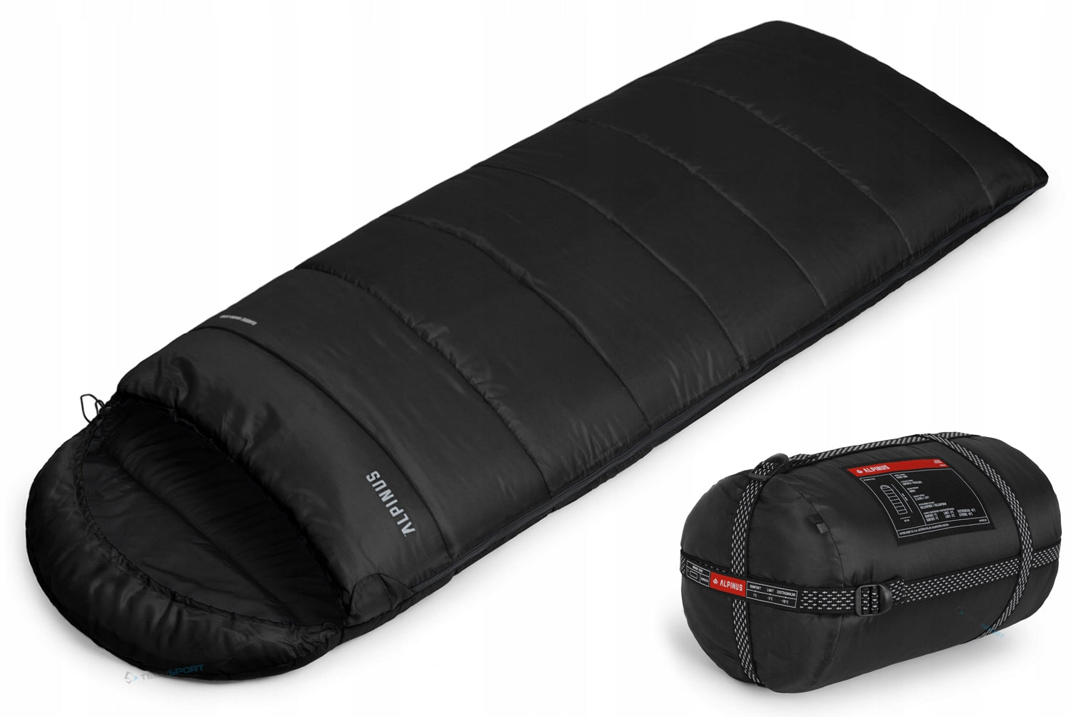 BRANDED WARM SLEEPING BAG 2in1 ALPINUS CLASSIC WARM 1800 to -16st