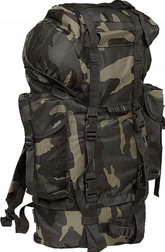 BRANDIT Dark Camo 65 Liter Textile Hiking Backpack Manufacturer Brandit