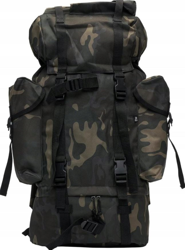 BRANDIT Dark Camo 65 Liter Textile Hiking Backpack