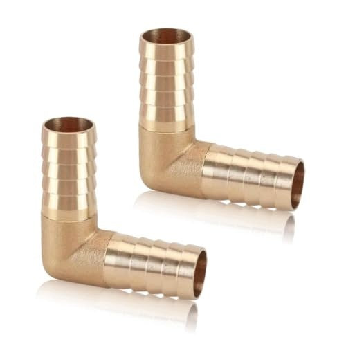 BRASS ANGLE FITTING 19 MM FOR HOSES 90 CONNECTION L 2 PCS. steel Brand no brand
