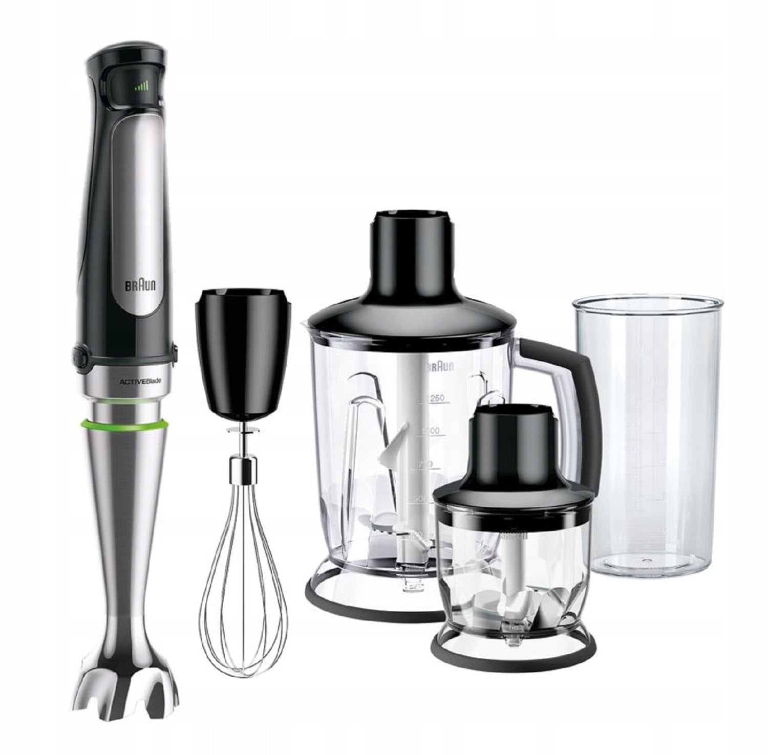 BRAUN MultiQuick 7 Hand Blender 1000W Stainless Steel Accessory Set