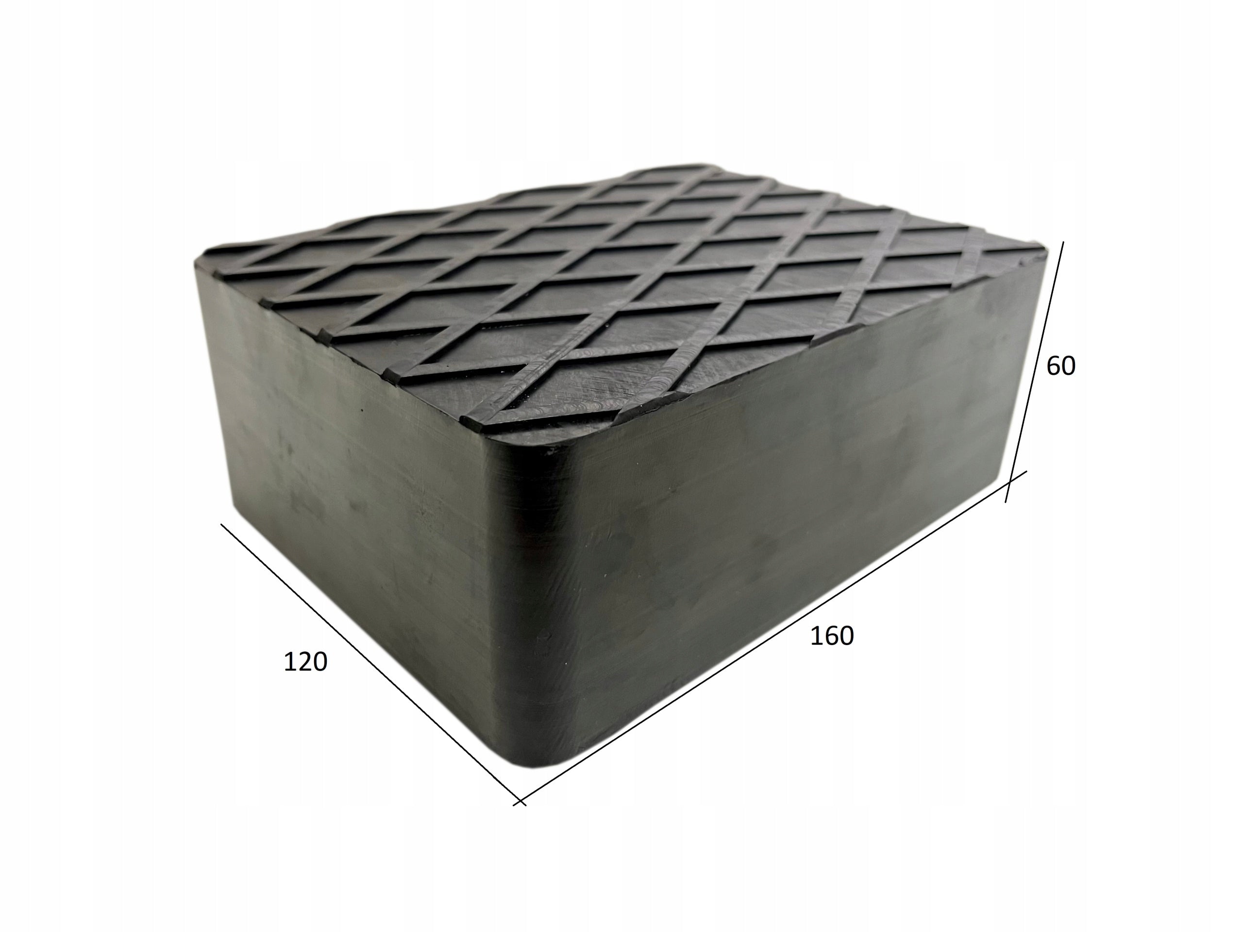 BRICK RUBBER CUBE RUBBER PAD FOR LIFT 160X120X60 Manufacturer code klocek 5