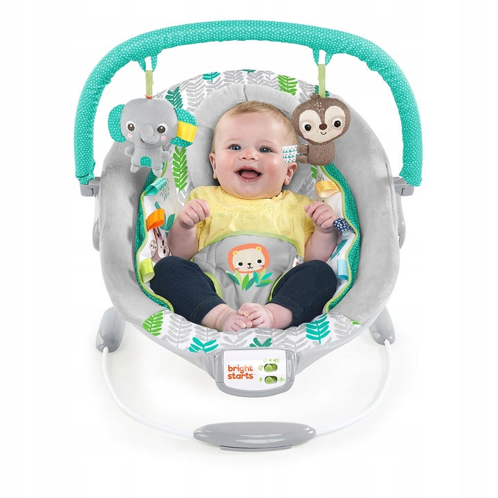 BRIGHT STARTS JUNGLE LOUNGER WITH VIBRATIONS UP TO 9 KG Brand Bright Starts