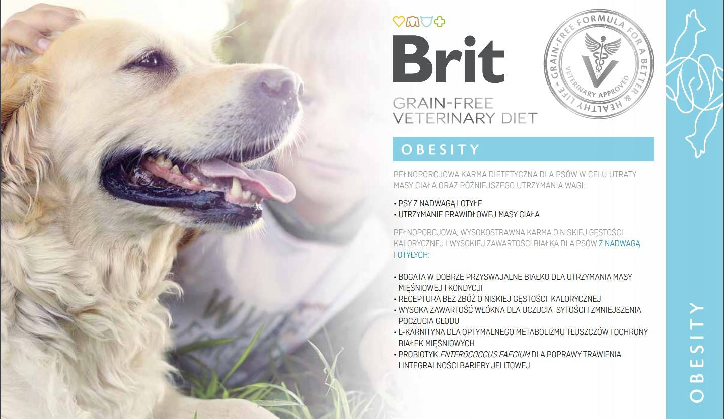 BRIT GF Veterinary Diets Dog Obesity 400g - wet dog food EAN (GTIN) 8595602536115
