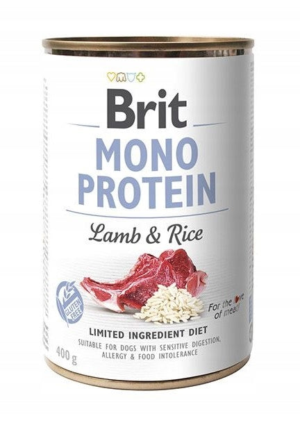 BRIT Mono Protein Wet Dog Food MIX flavors 16x400g HYPOALLERGENIC Manufacturer code BRIT MONO Karma mokra dla psa MIX