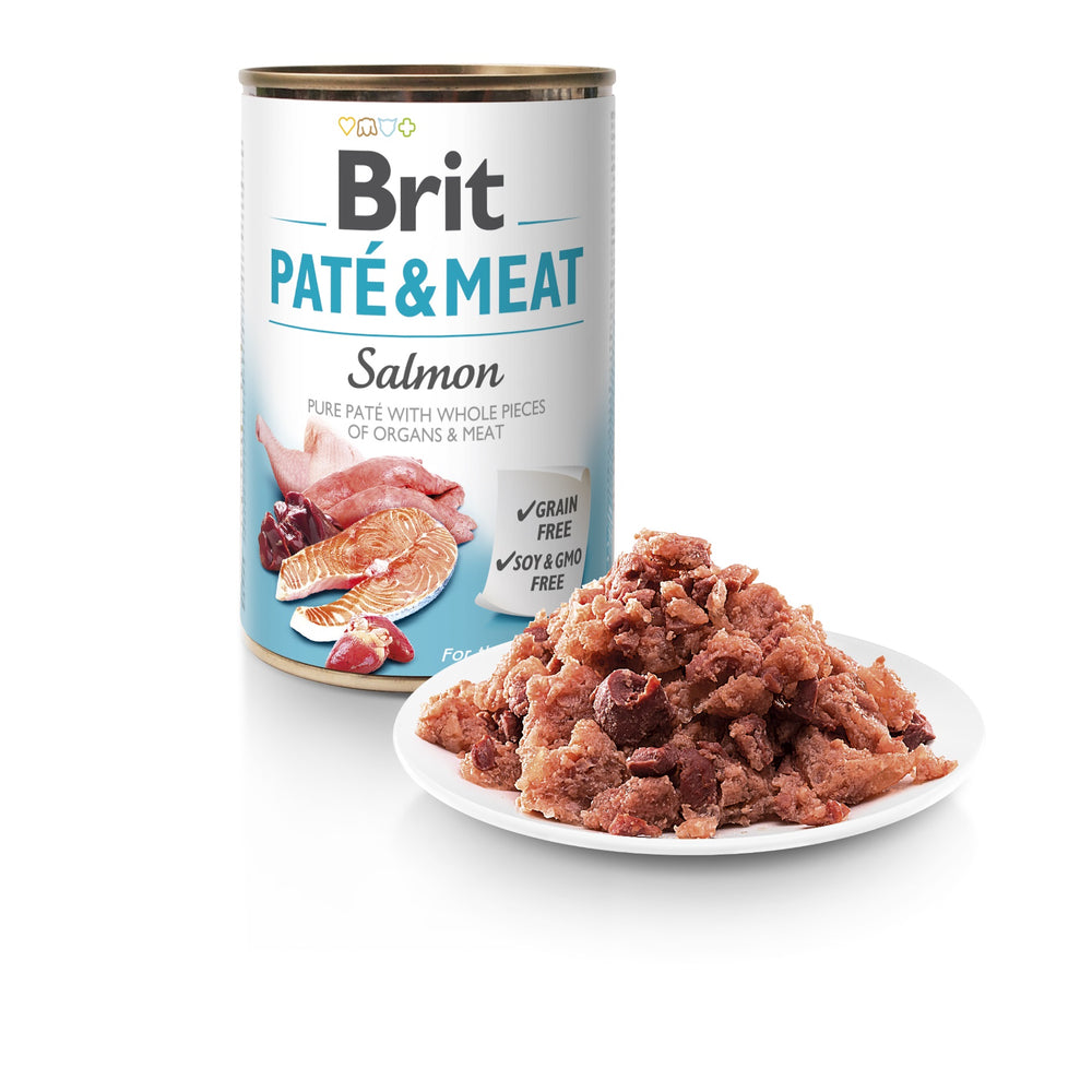 BRIT SALMON PATE & MEAT 400g Brand Brit