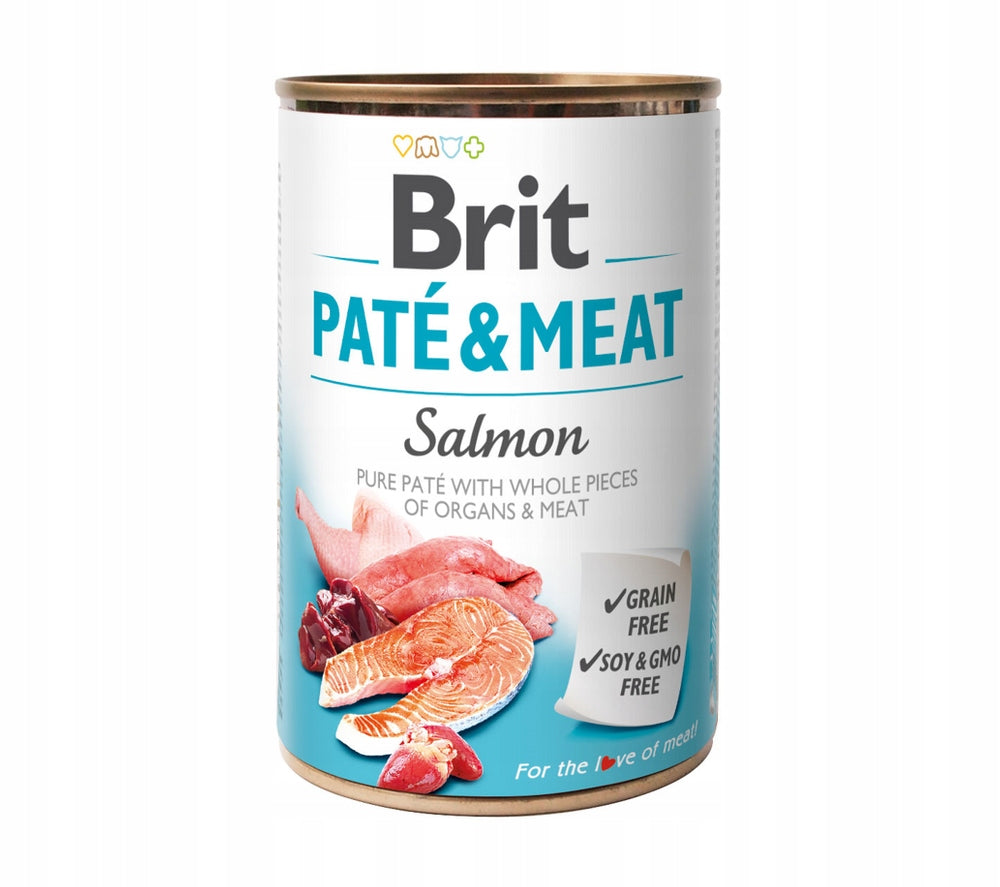 BRIT SALMON PATE & MEAT 400g