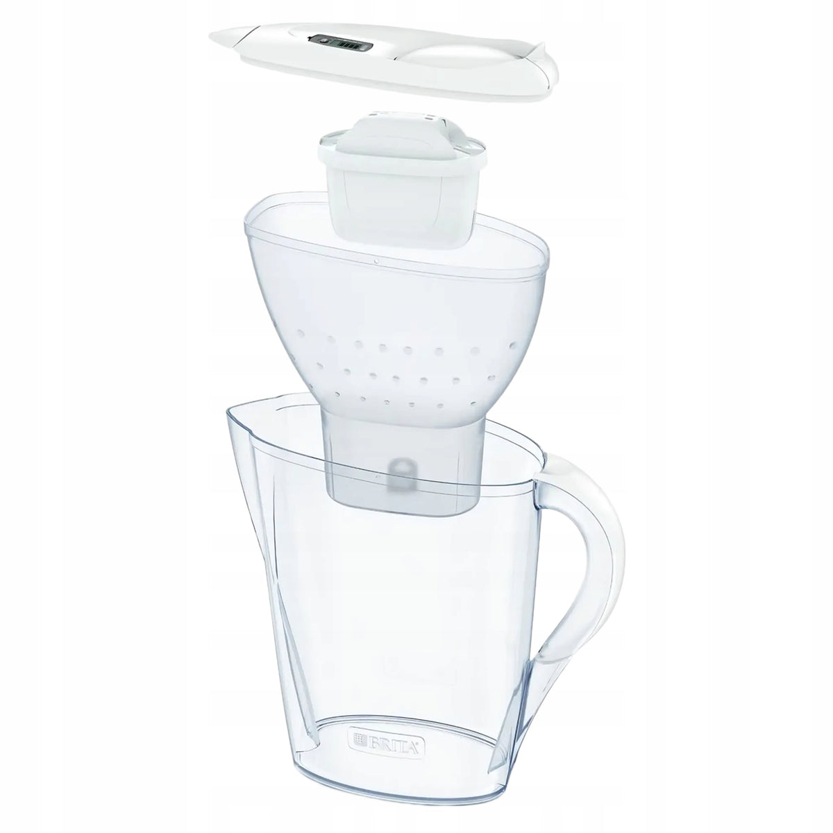 BRITA Marella Cool White Water Filter Jug, 2,4 L + 3 Filters Manufacturer code 1052721