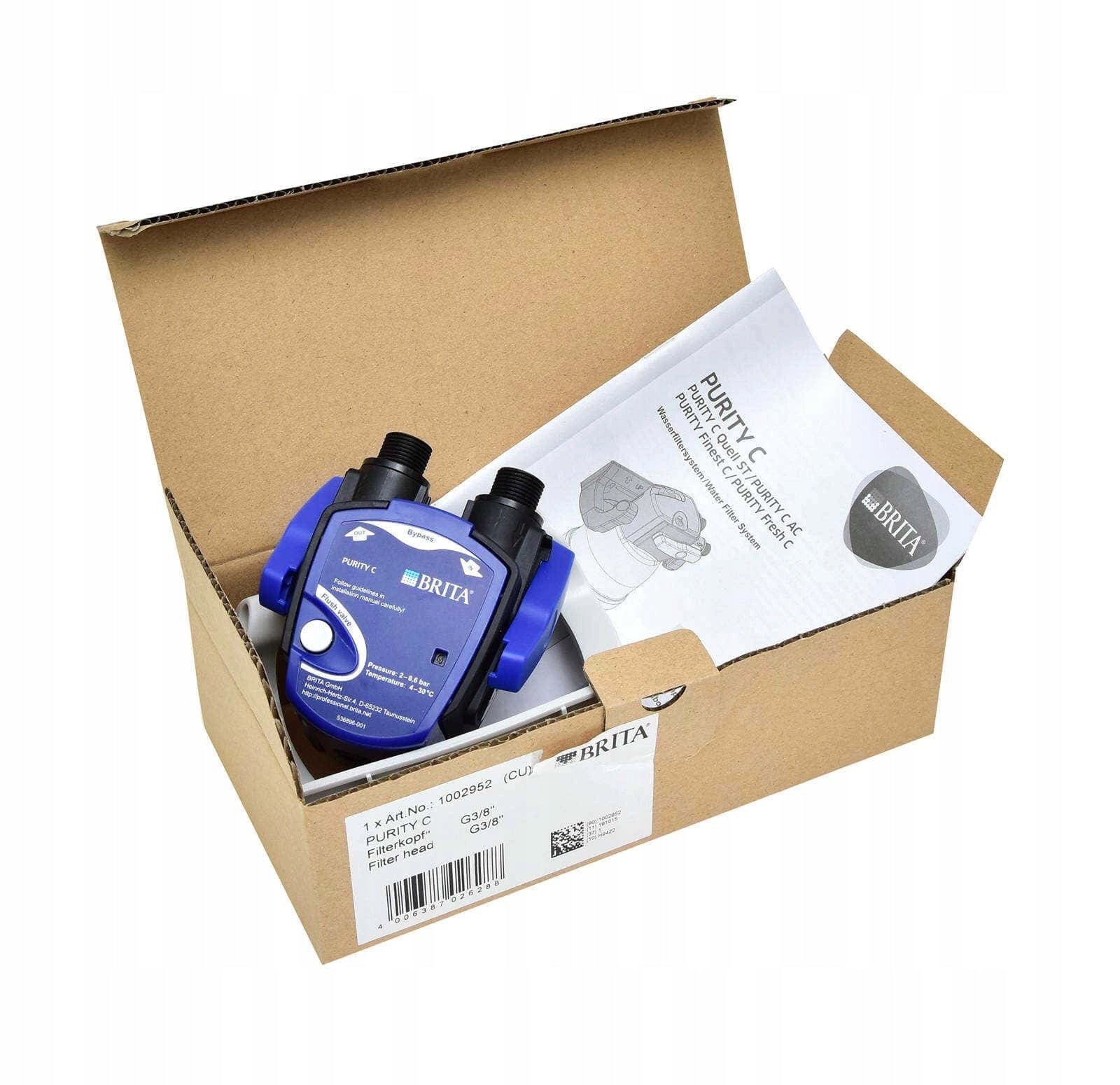 BRITA PURITY C Water filter head adjustable bypass 0-70% G 3/8" EAN (GTIN) 4006387053697