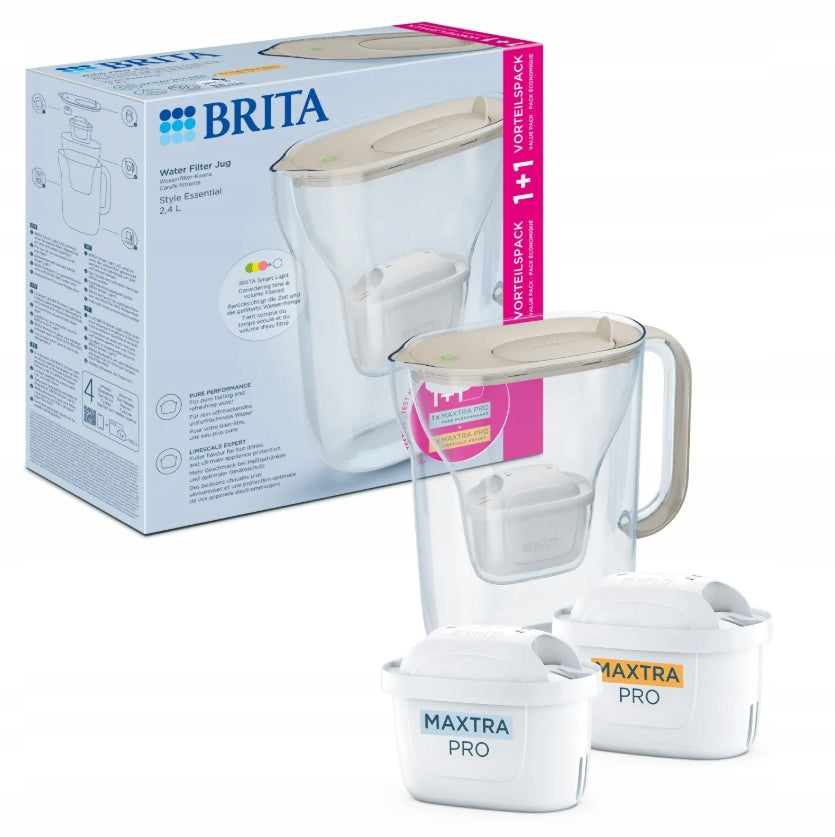 BRITA Style ESS 2,4l, písková, + (2 filtry) PO+PL