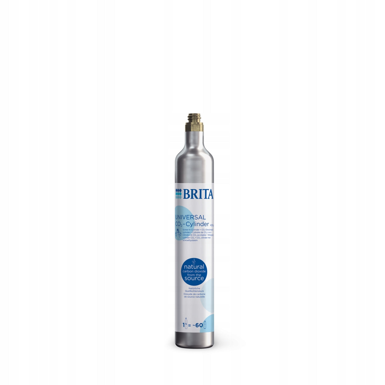 BRITA white sodaTRIO water saturator, cartridge, glass bottle and insulated Certificates of conformity CE