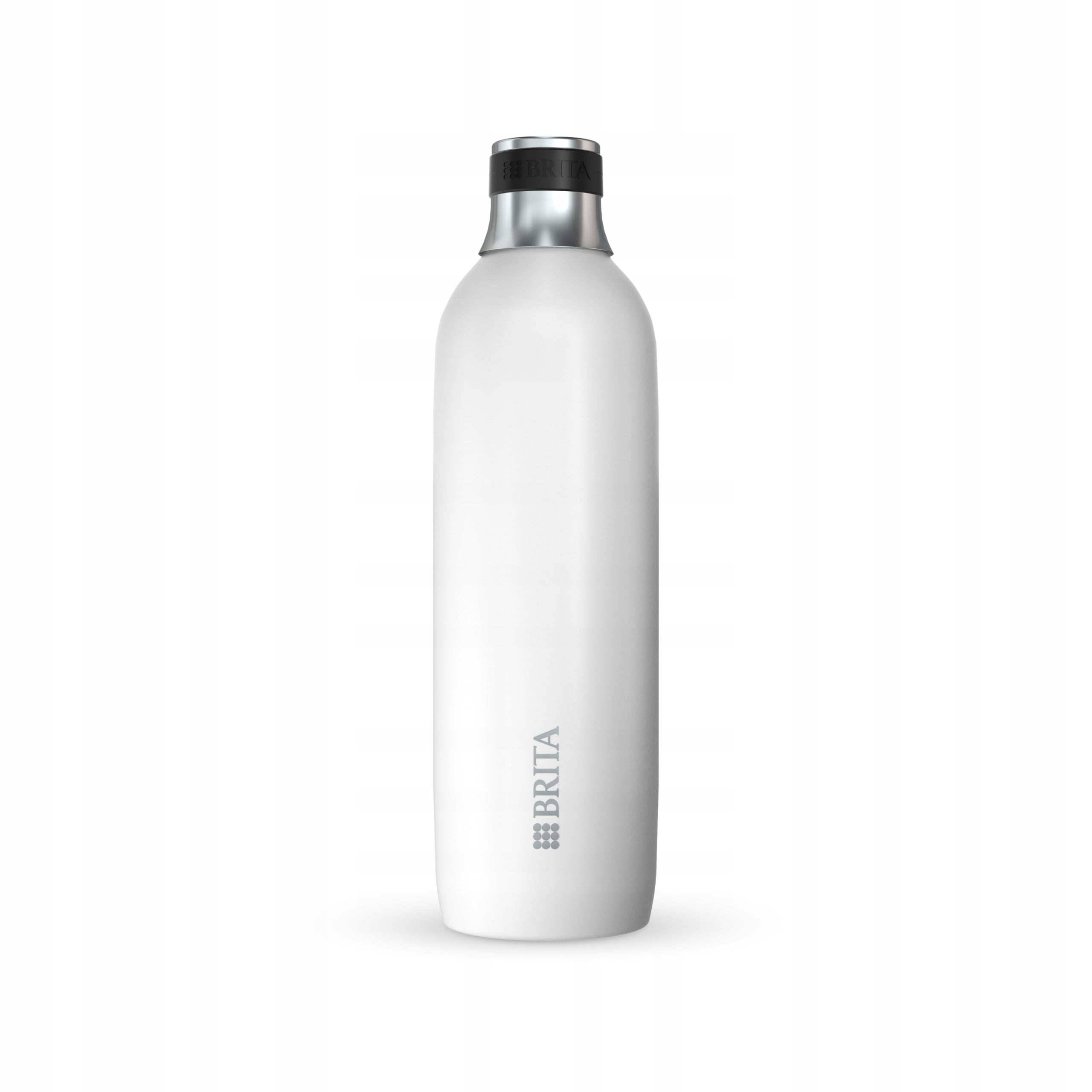 BRITA white sodaTRIO water saturator, cartridge, glass bottle and insulated Dominant color white