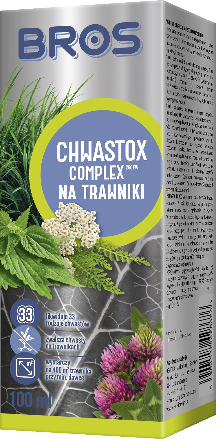 BROS Chwastox complex 260 EW, fights weeds on lawn 100 ml